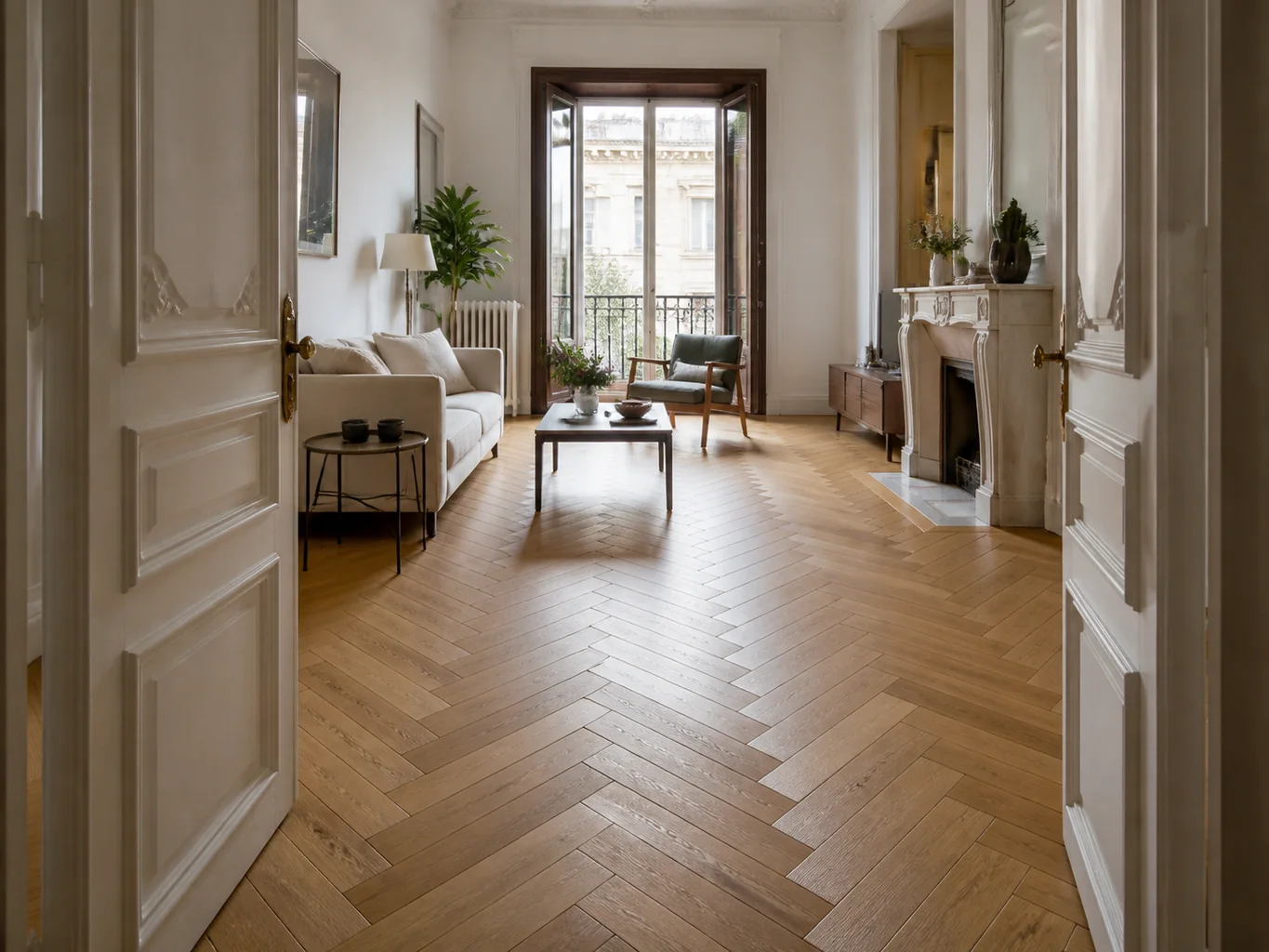 Detalle orientativo de materiales para instalación de parquet y tarima