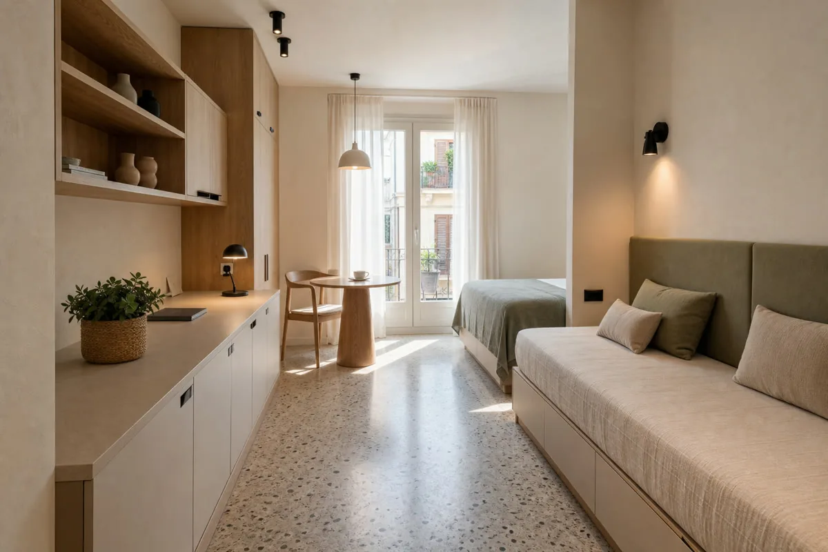 Visualización orientativa de muebles a medida para restaurantes en Santa Pola